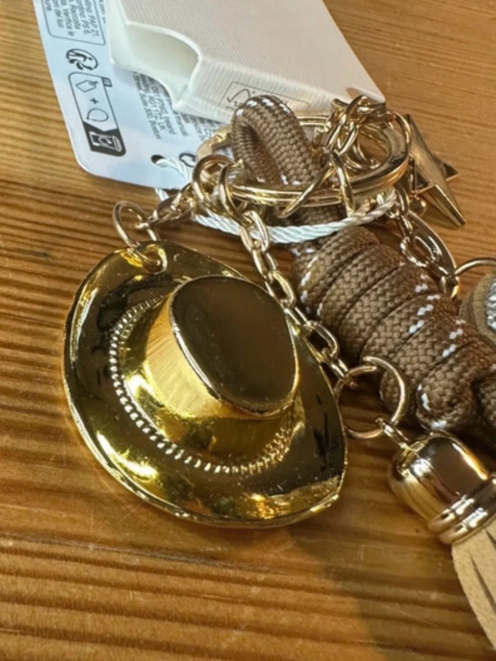 PRIMARK Western Bling Cowgirl Glam Bag Charm or Keychain Boho Hippie NEW NWT